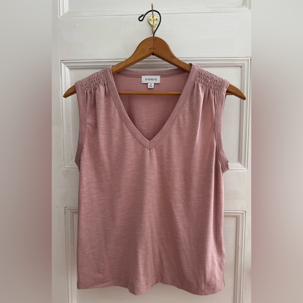 Evereve Mauve V-Neck Tank Top